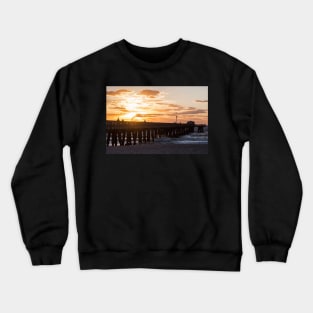 Pompano Beach Fishing Pier at Sunrise Florida Sunrise Crewneck Sweatshirt